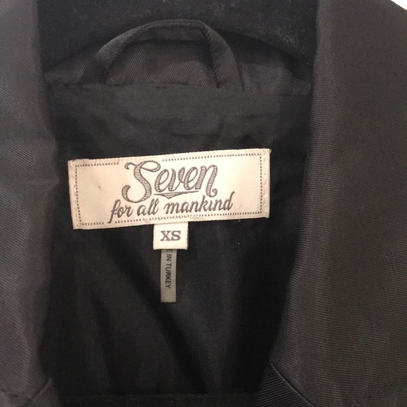 NWOT XS “7 For All Mankind” double breasted jacket - Picture 2 of 8